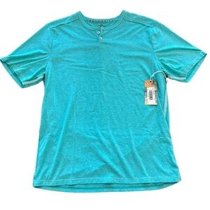 True Grit Lux Laguna Knit Short Sleeve Henley